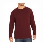 Suéter de cuello redondo Eddie Bauer de punto doble y manga larga