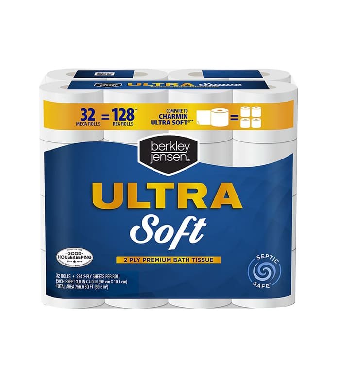 papel ultra soft bj Papel higiénico ultrasuave Berkley Jensen, 32 rollos - Image 1
