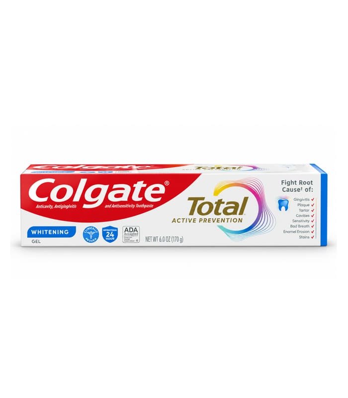Colgate Total 6 oz Pasta dental blanqueadora Colgate Total Active Prevention, 6 oz - Imagen 1