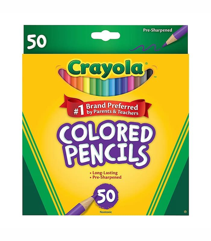Crayola lapices de colores Lápices de colores Crayola, 50 uni - Imagen 1