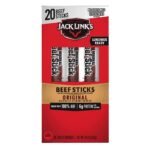 Palitos de carne de res Original de Jack Link's, 20 uni