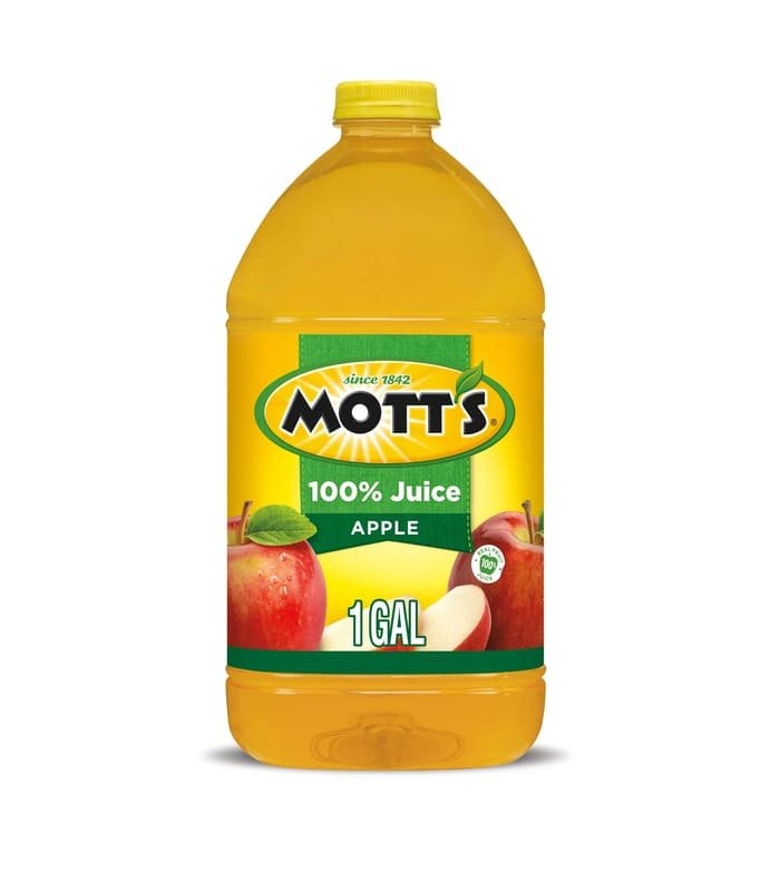 Motts manzana Jugo de manzana 100% original Mott's, 1 gal - Imagen 1