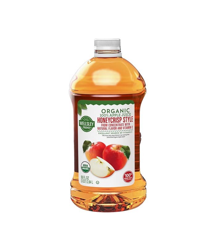 jugo de manzana organico 96 oz Jugo de manzana Honeycrisp orgánico Wellsley Farms, 96 oz - Imagen 1