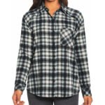 Camisa de franela de cuadros Eddie Bauer para mujer