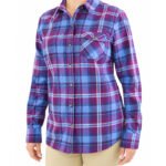 Camisa de franela suave Zeroxposur para mujer
