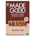 Barritas de granola orgánicas con chispas de chocolate MadeGood de 0.85 oz, 24 uni