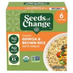 Quinoa y arroz integral orgánicos certificados Seeds of Change con ajo de 8.5 oz, 6 uni