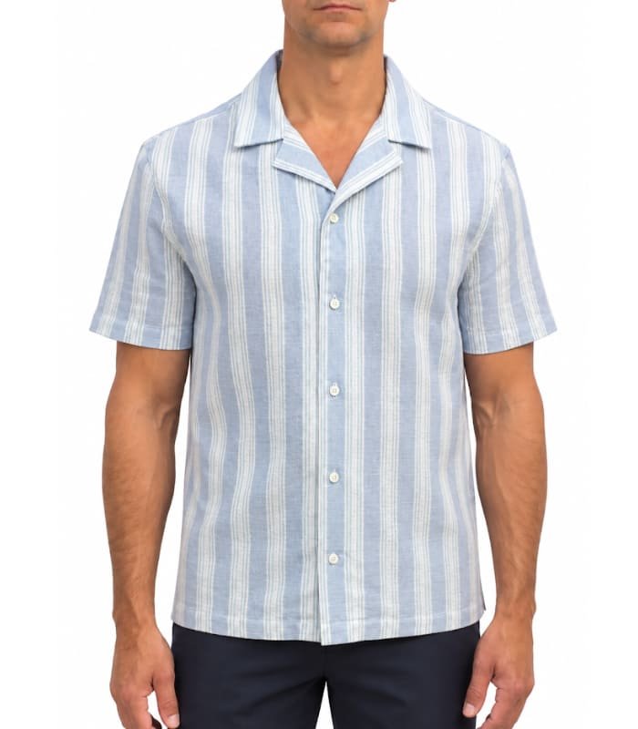 Sperry Camisa con cuello tipo campamento Sperry para hombre - Imagen 1