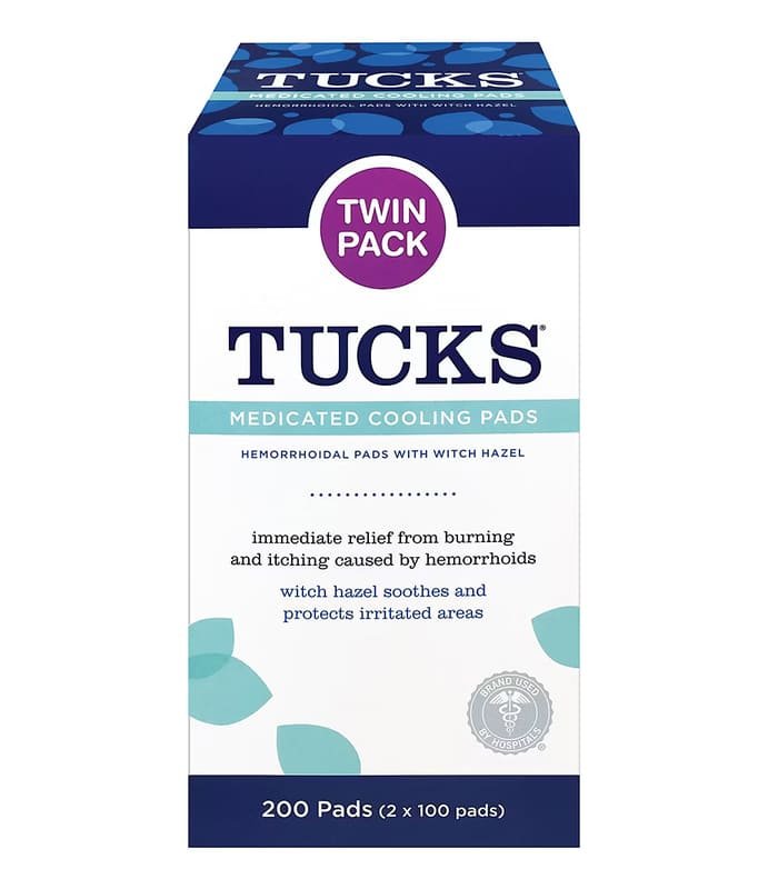 Tucks Almohadillas medicinales refrescantes Tucks, 200 uni - Imagen 1