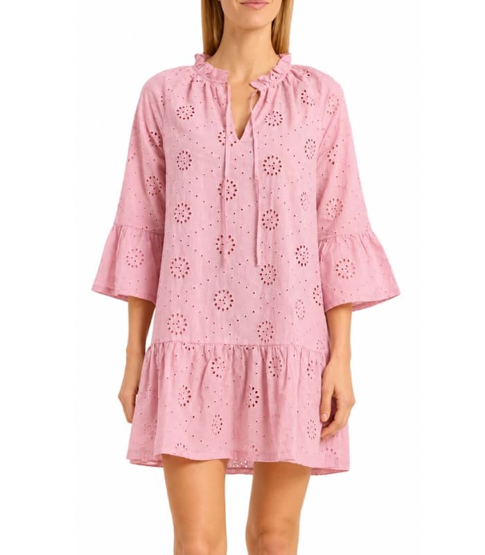 Vestido BJ 1 Cubierta de tela calada tipo ojalillo Berkley Jensen para mujer - Imagen 1