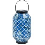 Farol solar de mosaico de 13,58 pulgadas
