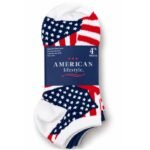 Paquete de 4 pares de calcetines de corte bajo Americana, Talla M