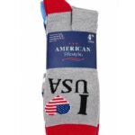 Paquete de calcetines de corte clásico estilo americana, 4 uni