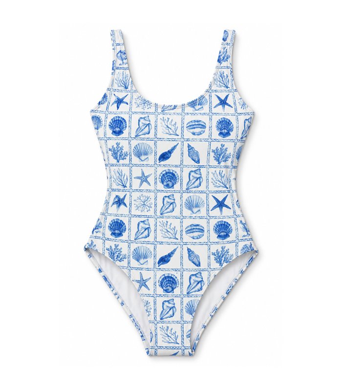 truza 2 Traje de baño de una pieza con espalda escotada para mujer - Imagen 1